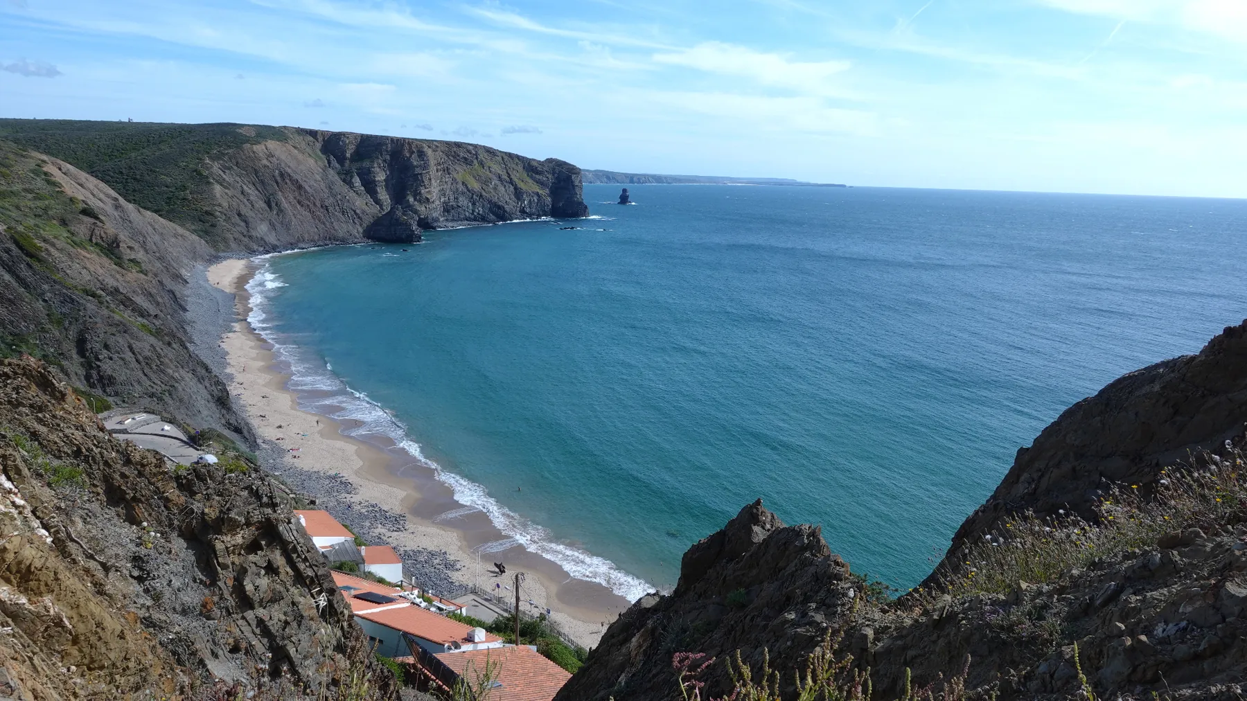 Costa Vicentina coastline near Aljezur, Portugal